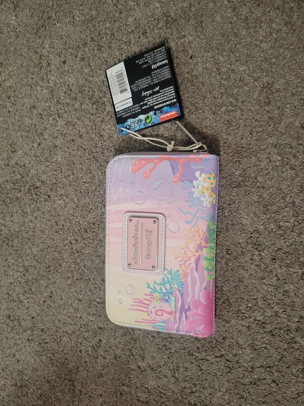 Nickelodeon X Loungefly SpongeBob Pastel Jellyfish Backpack And Wallet